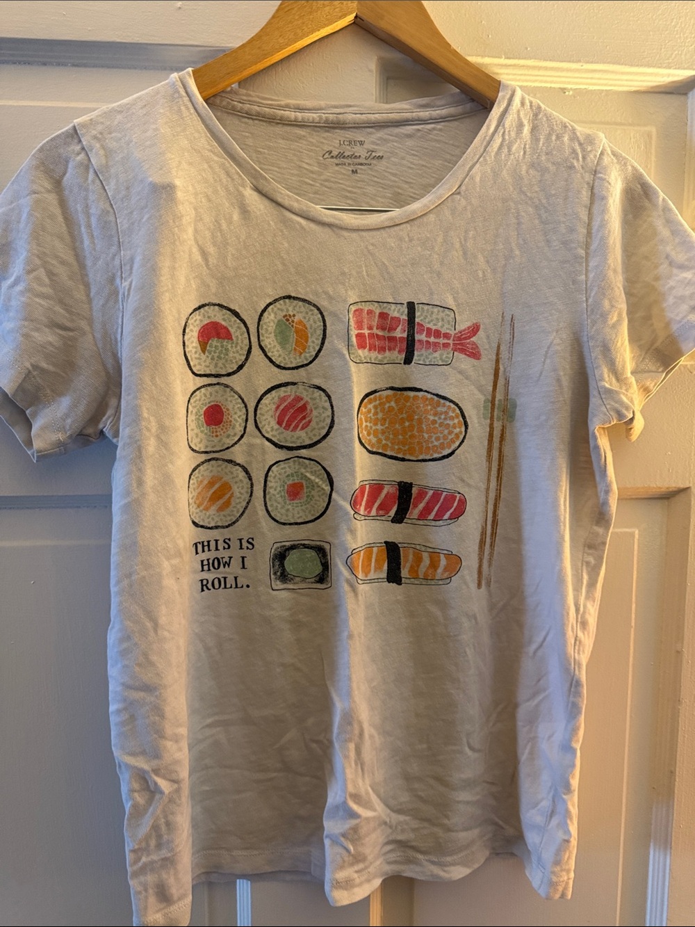 J. Crew light beige/cream Collector Tee